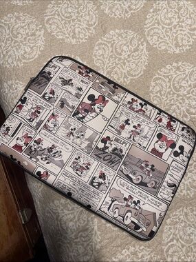 Disney Comic Strip Tablet Sleeve in Pink and Black